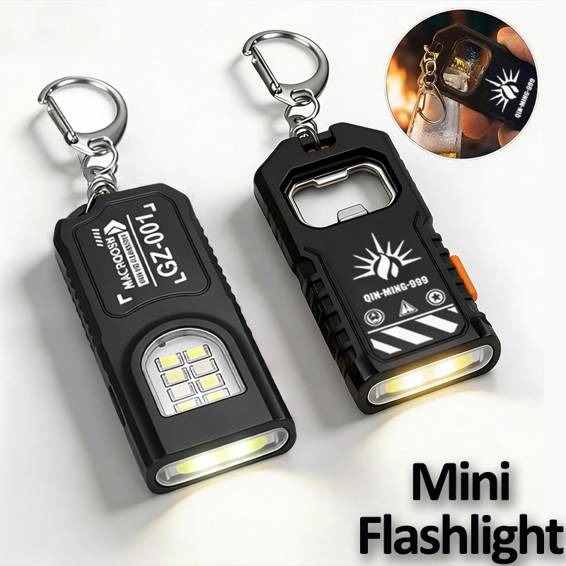 Diy Lamp Electronics - Multifunctional Keychain Flashlight USB Rechargeable Mini