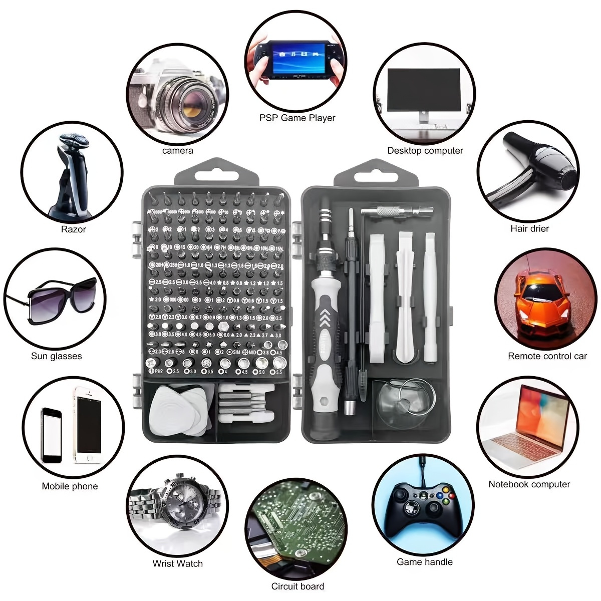 115in1 Screwdriver Bit Set, Hi - Diy Electronics Components Kit ulasan dan harga