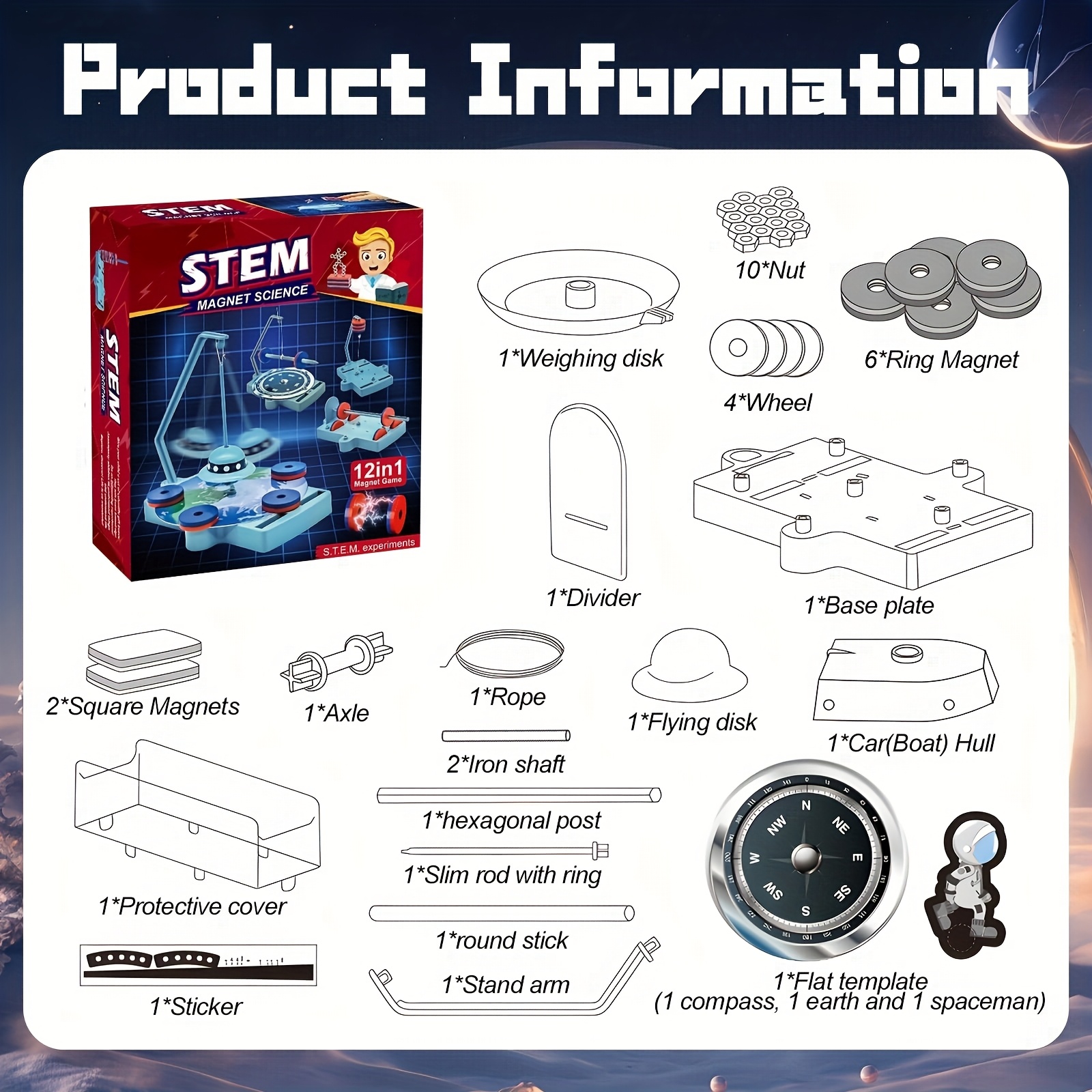 STEM Physics Kit – 12-in-1 Ant - Diy Electronics For Kids ulasan dan harga