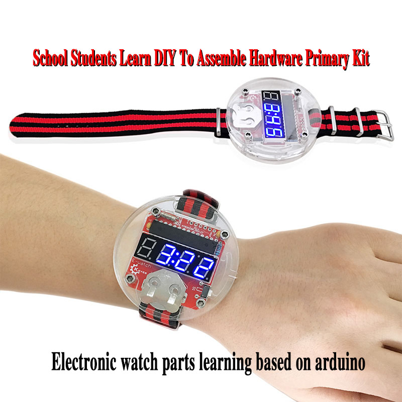Single Chip LED Kit Clock DIY  - Diy Electronics Parts ulasan dan harga
