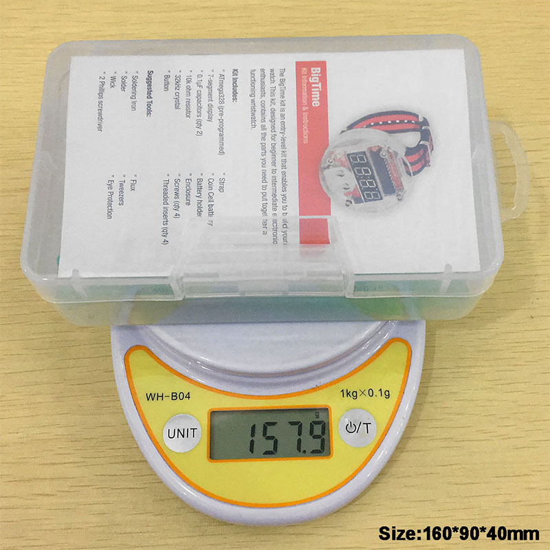 Single Chip LED Kit Clock DIY  - Diy Electronics Parts ulasan dan harga