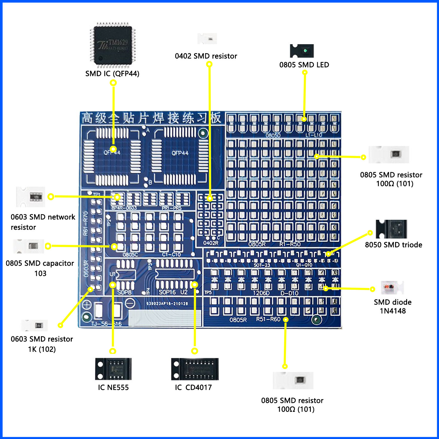 Soldering Practice Three-Piece - Diy Electronics Basics ulasan dan harga