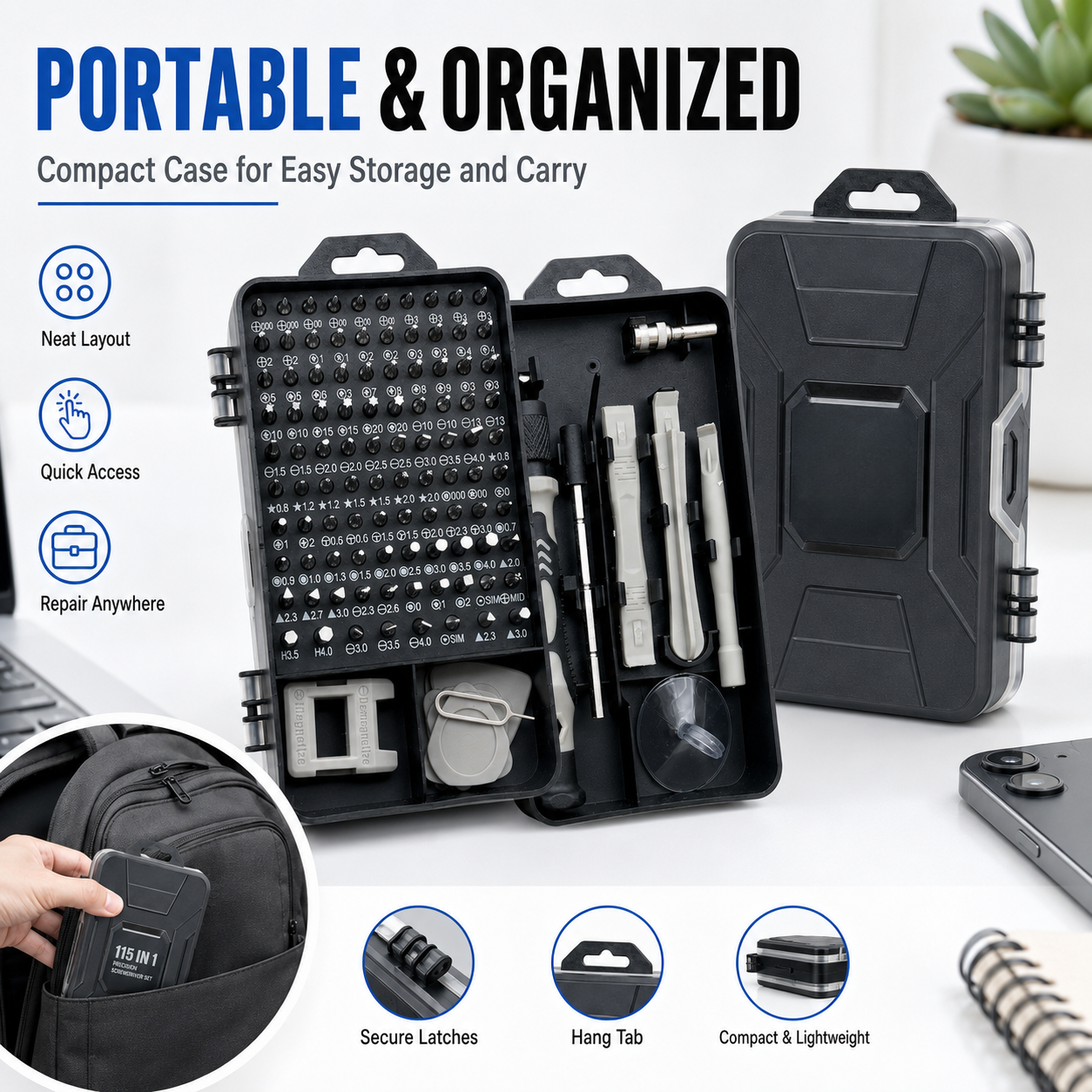 115 in 1 Magnetic Precision Sc - Diy Electronics Components Kit ulasan dan harga