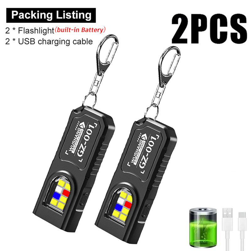 Multifunctional Keychain Flash - Diy Lamp Electronics ulasan dan harga