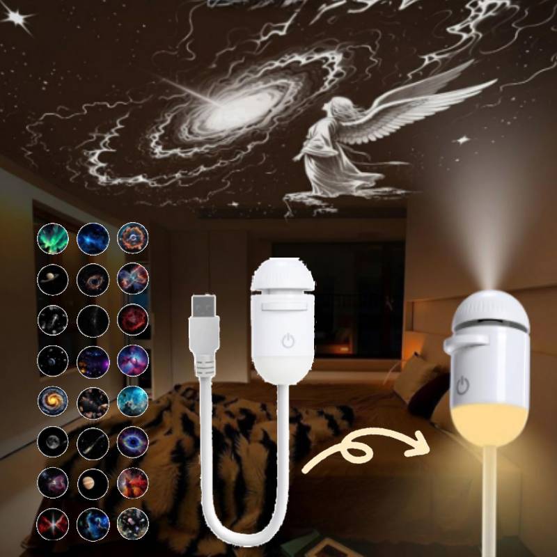 2-in-1 Mini Galaxy 360° Rotate - Diy Lamp Electronics ulasan dan harga