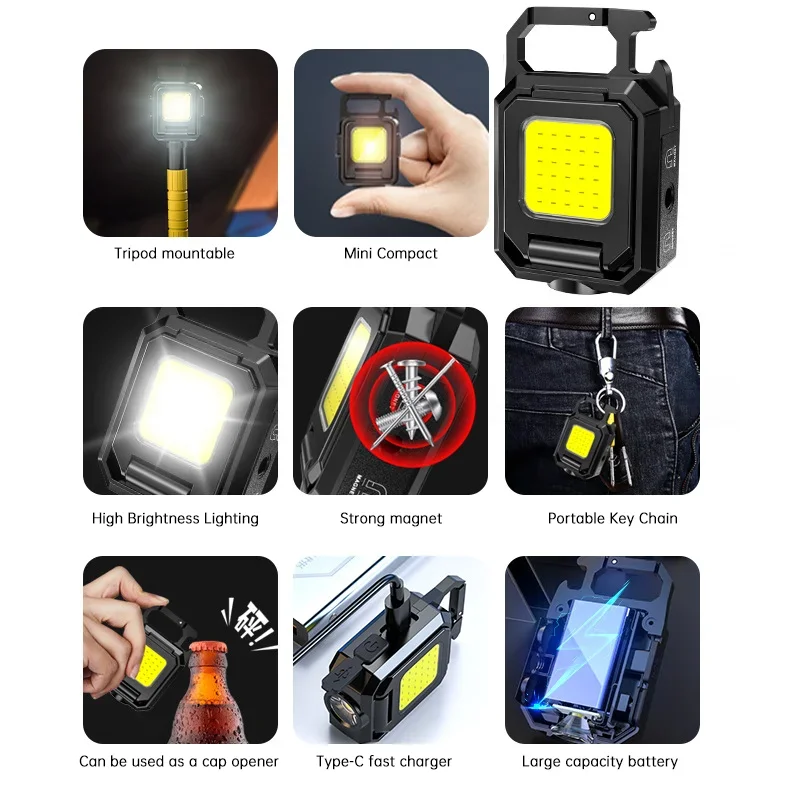 Mini Flashlight Keychain Light - Diy Lamp Electronics ulasan dan harga