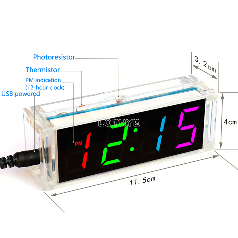 Digital Tube DIY Clock Kit Tem - Diy Electronics Components Kit ulasan dan harga