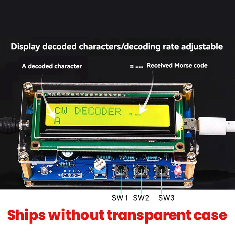 A56G-Upgraded CW Morse Code De - Diy Electronics Components Kit ulasan dan harga