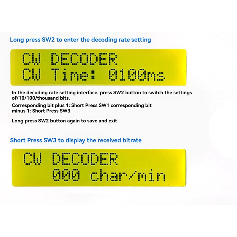 A56G-Upgraded CW Morse Code De - Diy Electronics Components Kit ulasan dan harga