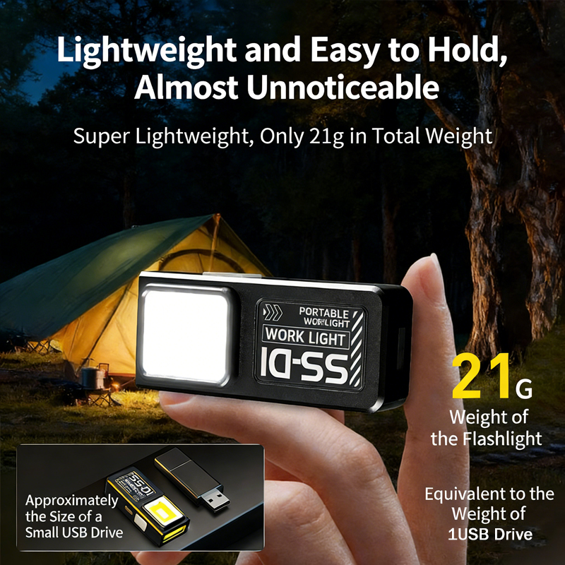1/2PCS Mini COB LED Flashlight - Diy Lamp Electronics ulasan dan harga