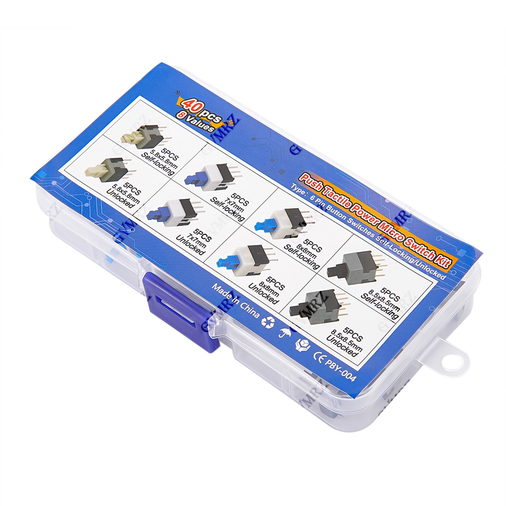 40PCS 8Values Push Tactile Mic - Diy Electronics Parts ulasan dan harga