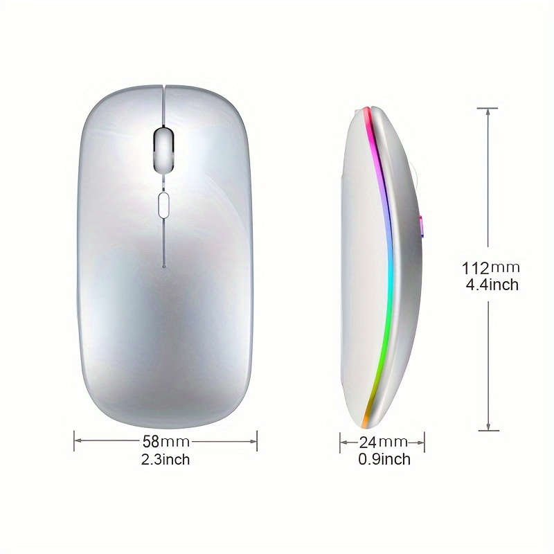 Wireless Mouse RGB Rechargeabl - Diy Mouse Electronics ulasan dan harga