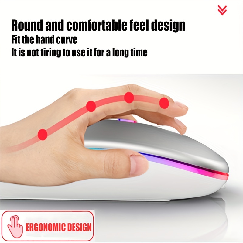 Wireless Mouse RGB Rechargeabl - Diy Mouse Electronics ulasan dan harga