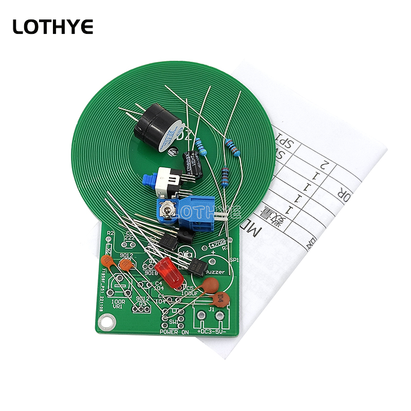 DC 3V-5V Metal Detector Kit DI - Diy Electronics Components Kit ulasan dan harga