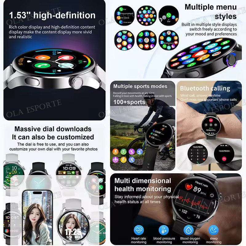 New SmartWatch for Men Women B - Diy Electronics Watch ulasan dan harga