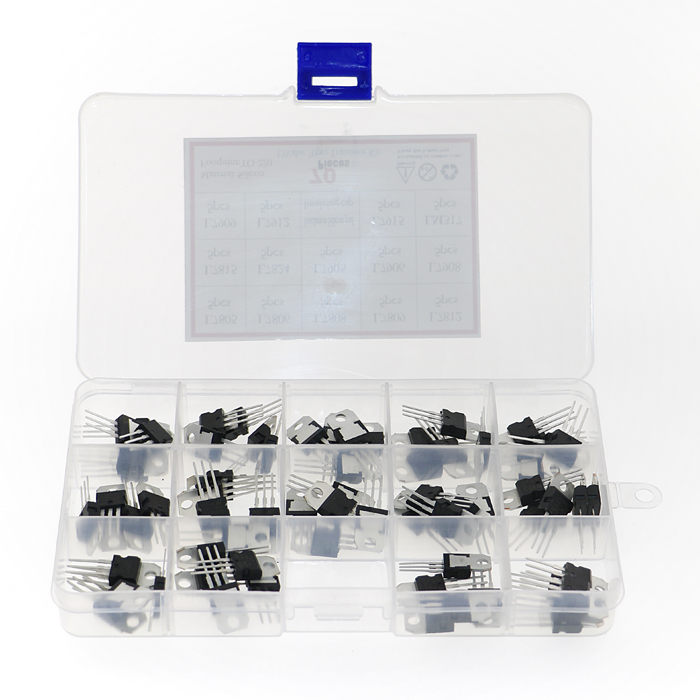 70Pcs 14 Values L7805 - LM317  - Lm317 Voltage Regulator ulasan dan harga