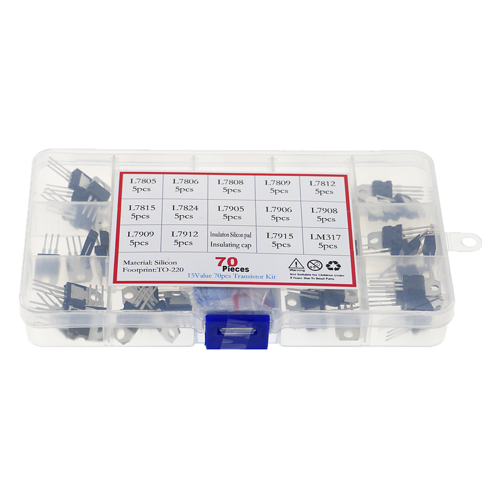70Pcs 14 Values L7805 - LM317  - Lm317 Voltage Regulator ulasan dan harga
