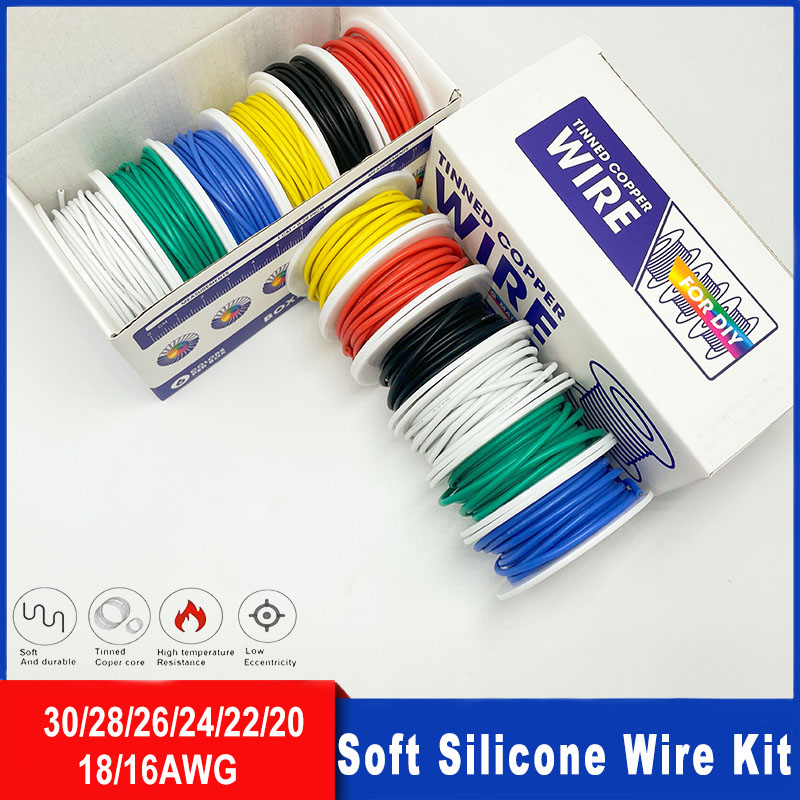 Soft Silicone Wire Kit 16awg 1 - Diy Electronics Project Kit ulasan dan harga