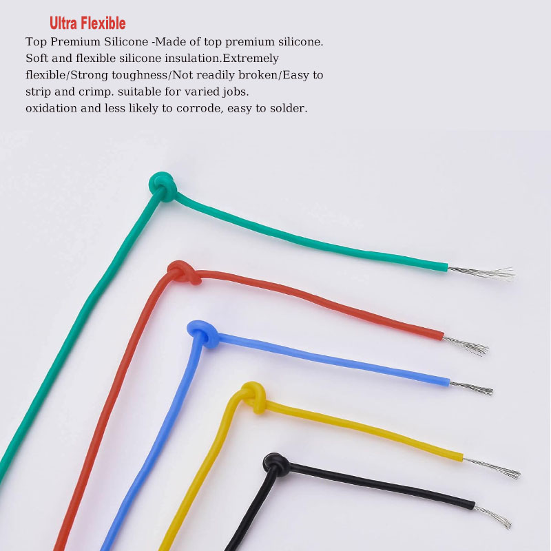 Soft Silicone Wire Kit 16awg 1 - Diy Electronics Project Kit ulasan dan harga