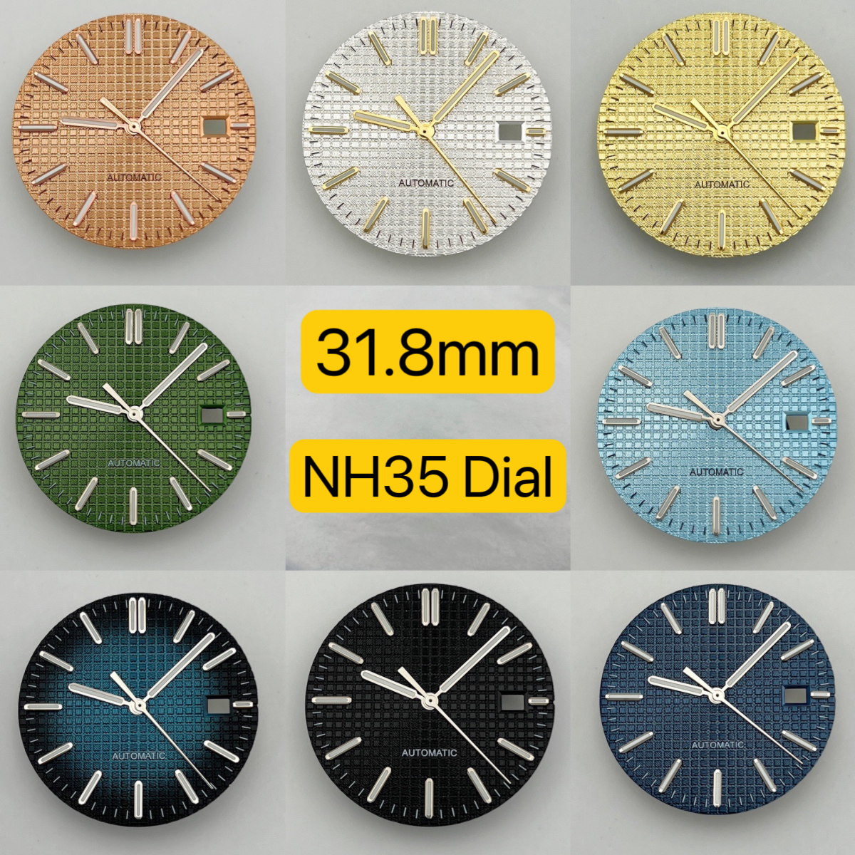 Dial+pointer, NH35 dial, green - Diy Electronics Watch ulasan dan harga