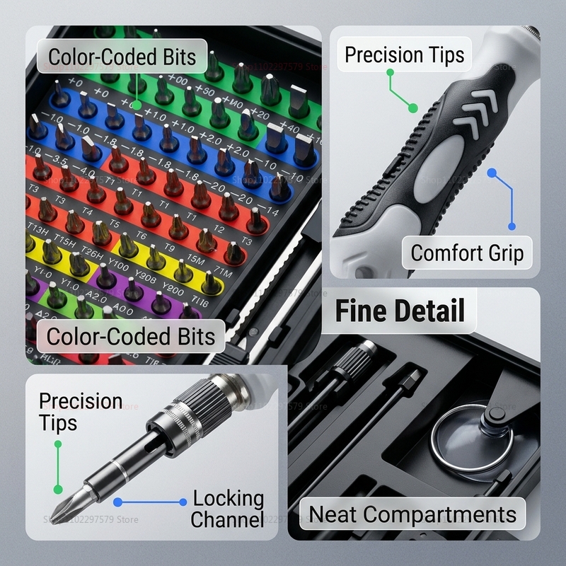132 in 1 Precision Screwdriver - Diy Electronics Shop ulasan dan harga