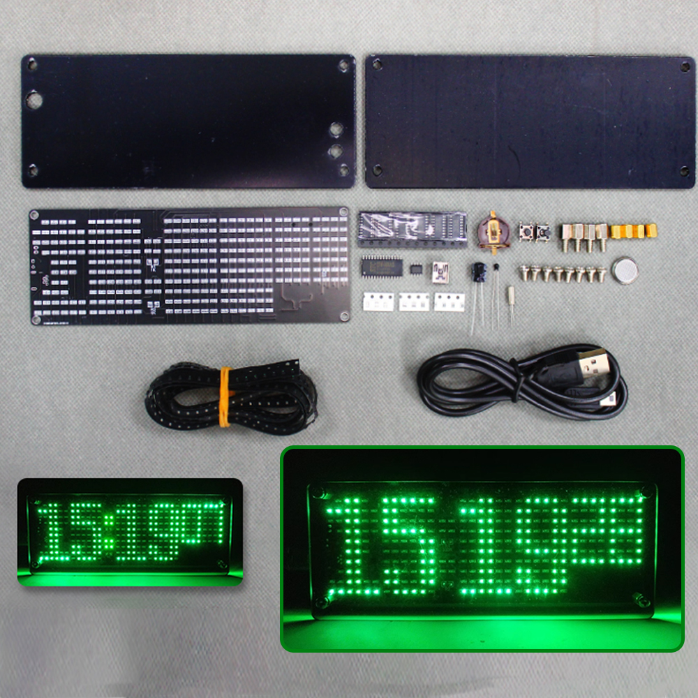 DIY Digital Dot Matrix Clock E - Diy Electronics For Kids ulasan dan harga