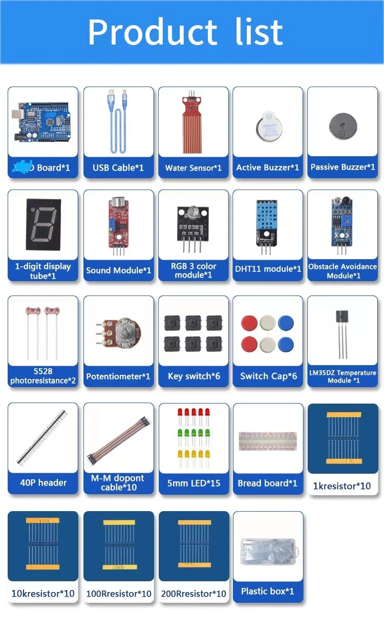 Basic Starter Kit for Arduino  - Diy Electronics Basics ulasan dan harga