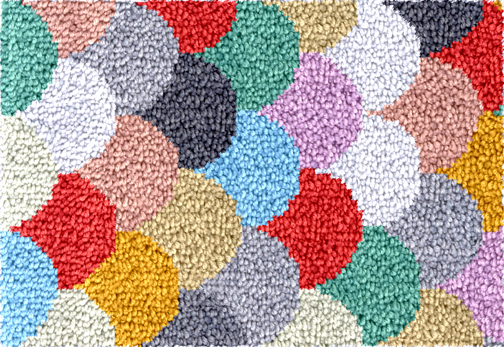 geometry Large latch hook rug  - Diy Electronics Watch ulasan dan harga