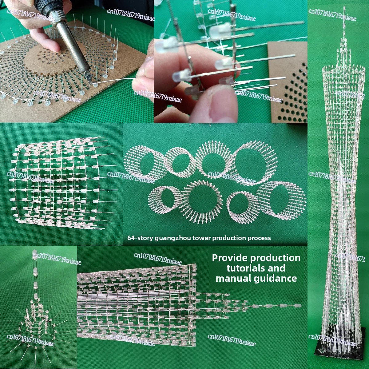 64-Floor Canton Tower DIY Kit  - Diy Electronics Parts ulasan dan harga