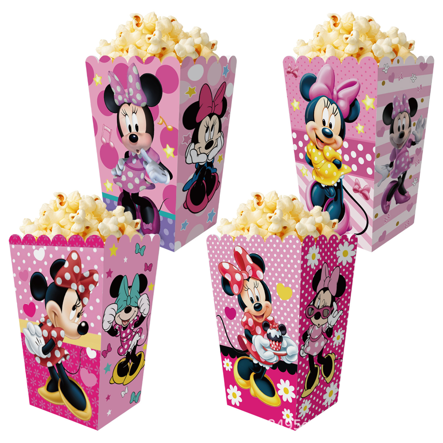 12Pcs Minnie Popcorn Box Party - Diy Mouse Electronics ulasan dan harga
